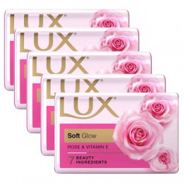 Lux Beauty Soap For Glowing Skin - Rose & Vitamin E 5X100gm